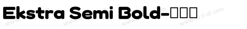 Ekstra Semi Bold字体转换